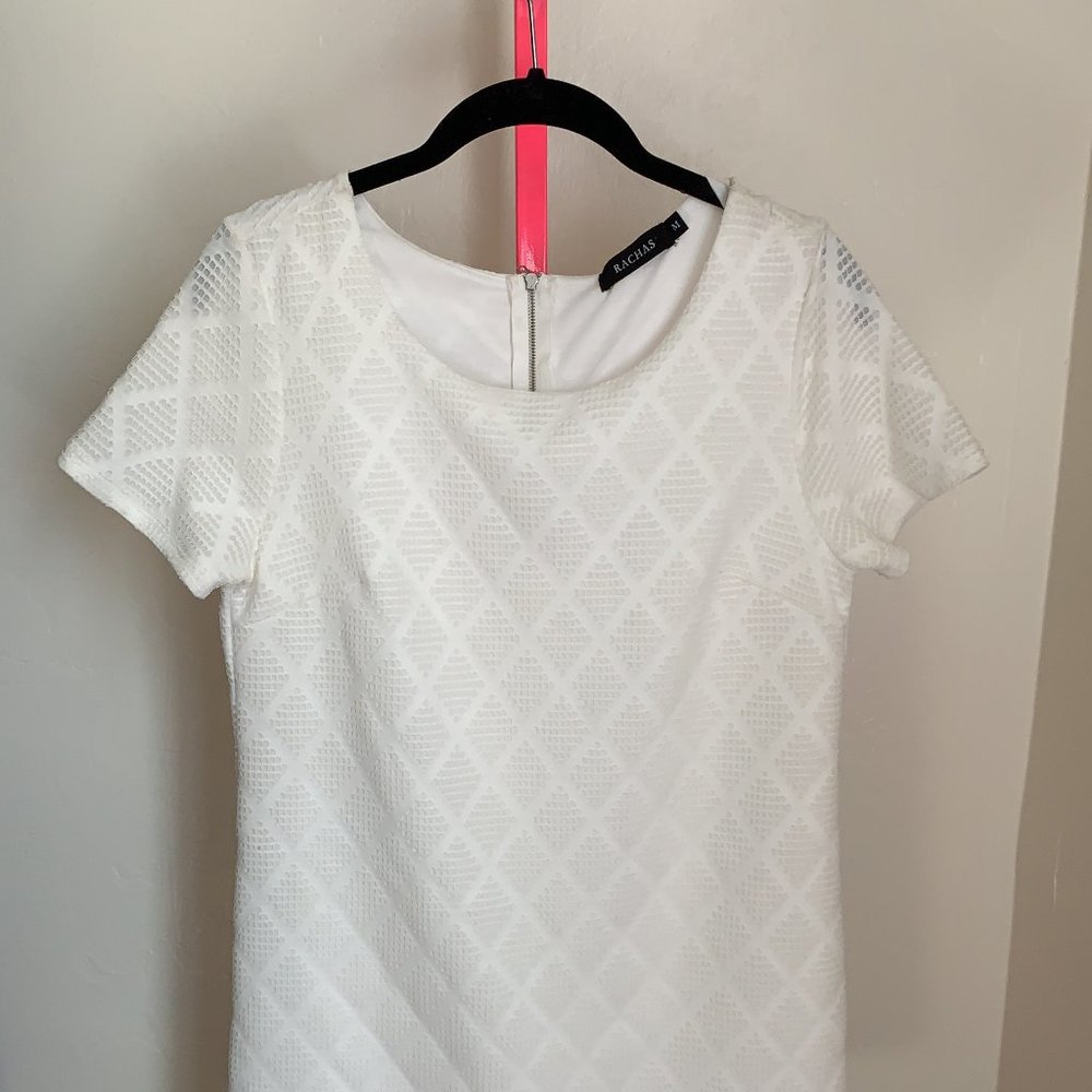 White Textured Dress